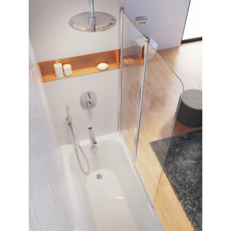 Vaňová zástena Ravak Chrome 150x100 cm Bright Alu 7QRA0C00Z1