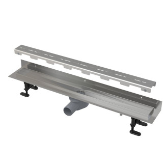 Sprchový žľab Alca 75 cm nerez mat lines ALCAZLAB75LEM