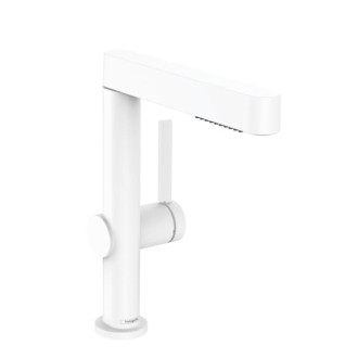 Umývadlová batéria Hansgrohe Finoris s vyťahovacou sprškou, 2 prúdy matná biela 76063700