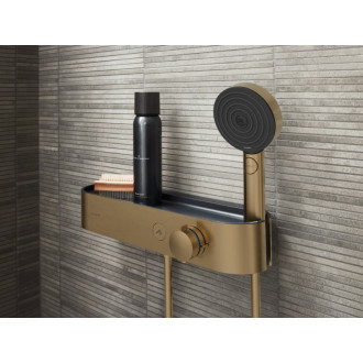 Sprchová batéria Hansgrohe ShowerTablet Select s poličkou 150 mm kartáčovaný bronz 24360140