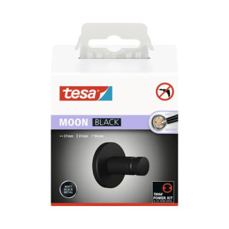 Držiak uterákov Tesa Moon Black čierna 40563-00000-00