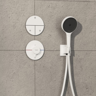 Sprchová batéria Hansgrohe ShowerSelect Comfort S bez podomietkového telesa matná biela 15562700