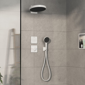 Sprchová batéria Hansgrohe ShowerSelect Comfort Q bez podomietkového telesa matná biela 15589700