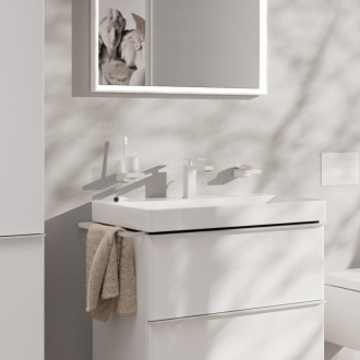Umývadlová batéria Hansgrohe Tecturis E s výpustou matná biela 73014700