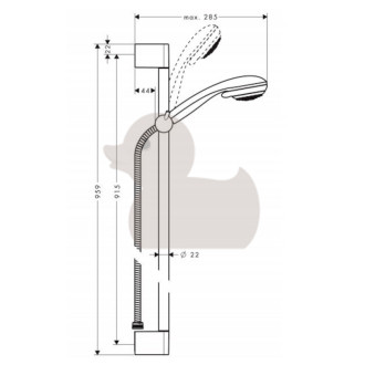 Sprchový set Hansgrohe Crometta 85 chróm 27762000