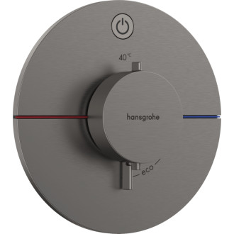 Sprchová batéria Hansgrohe ShowerSelect Comfort S bez podomietkového telesa kartáčovaný čierny chróm 15553340