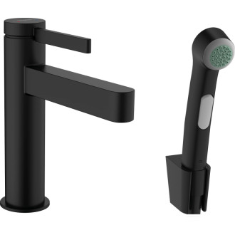 Umývadlová batéria Hansgrohe Finoris s bidetovou sprškou čierna 76210670
