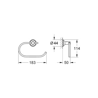 Držiak toaletného papiera Grohe Essentials chróm G40657001