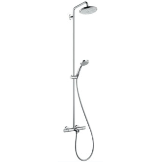Sprchový systém Hansgrohe Croma na stenu s vaňovým termostatom chróm 27223000