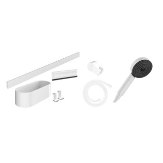 Sprchový set Hansgrohe WallStoris na stenu matná biela 24291700