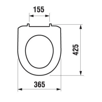 WC doštička Jika Lyra Plus thermoplast biela H8933870000001