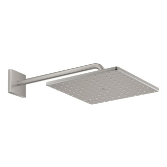 Hlavová sprcha Grohe Rainshower Cube na stěnu včetně sprchového ramena supersteel 26564DC0