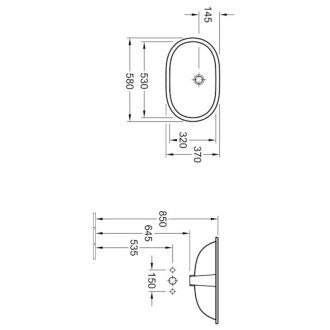 Umývadlo Villeroy &amp; Boch 53x32 cm 416250R1
