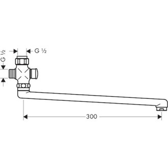Ramienko Hansgrohe Metropol chróm 14495000