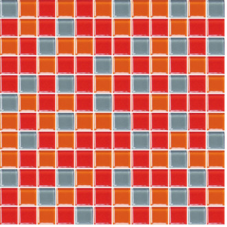 Skleněná mozaika Premium Mosaic vícebarevná 30x30 cm lesk MOS25MIX3