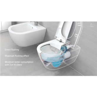 Wc s prkénkem softclose závěsné Villeroy & Boch Avento zadní odpad 5656RS01