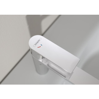Umývadlová batéria Hansgrohe Rebris E s výpustou chróm 72585000