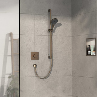 Sprchová batéria Hansgrohe ShowerSelect Comfort E bez podomietkového telesa kartáčovaný bronz 15571140