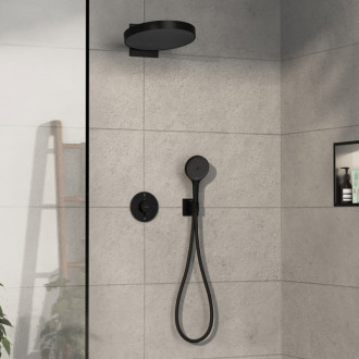 Vaňová batéria Hansgrohe ShowerSelect Comfort S bez podomietkového telesa matná čierna 15556670