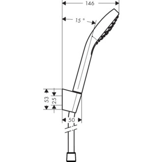Vaňový set Hansgrohe Croma Select biela/chróm 26424400
