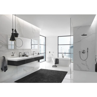 Vaňová batéria Grohe Essence bez podomietkového telesa kartáčovaný Hard Graphite 25248AL1