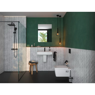 Umývadlová batéria Hansgrohe Rebris E s výpustou matná čierna 72589670