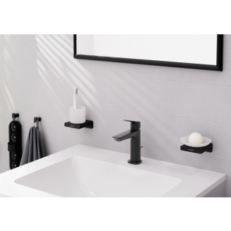 Umývadlová batéria Hansgrohe Logis s výpustou matná čierna 71251670