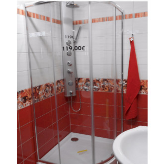 Sprchový panel Multi na stenu aj do rohu s pákovou batériou chróm BASICSHOWER