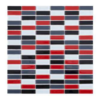Sklenená mozaika Premium Mosaic viacfarebná 30x30 cm lesk MOS4815MIX3