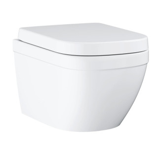 Wc s doskou softclose závesné Grohe EURO-CERAMIC alpská biela zadný odpad 39693000