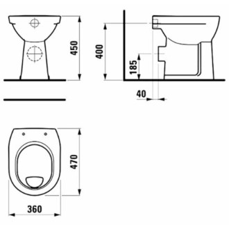Wc stojaci Jika Lyra Plus zadný odpad H8253860000001
