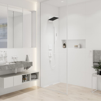 Sprchový set Hansgrohe Pulsify E na stenu matná biela 24380700