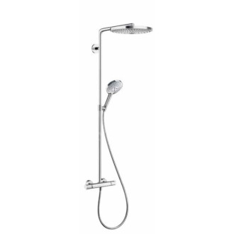 Sprchový systém Hansgrohe Raindance Select S na stenu s termostatickou batériou chróm 27133000