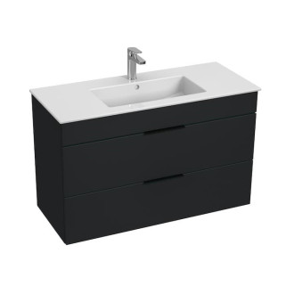 Kúpeľňová skrinka s umývadlom Jika Cube 100x43x62,2 cm antracit mat H4536521763521