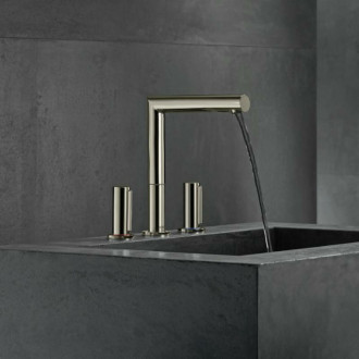 Umývadlová batéria Hansgrohe Axor Uno s výpustom kartáčovaný nikel 45133820