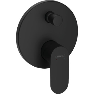 Vaňová batéria Hansgrohe Rebris S bez podomietkového telesa matná čierna 72467670