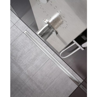 Sprchový žľab Ravak Zebra 85 cm plast šedá lesk zebra X01434