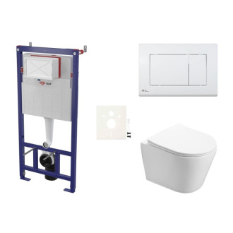 Závesný WC set do ľahkých stien / predstenová SAT Infinitio SIKOSSIN20K