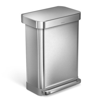 Odpadkový koš volně stojící Simplehuman Pedal bin 55 l Kartáčovaná nerez ocel mat SHCW2023