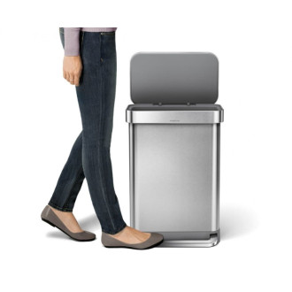 Odpadkový kôš voľne stojaci Simplehuman Pedal bin 55 l Kartáčovaná nerez oceľ mat SHCW2023