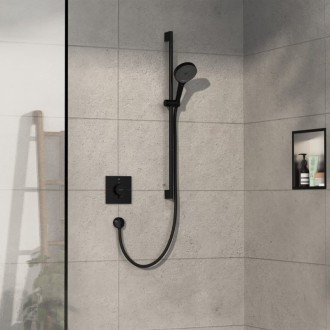 Sprchová batéria Hansgrohe ShowerSelect Comfort E bez podomietkového telesa matná čierna 15571670
