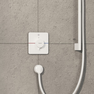 Sprchová batéria Hansgrohe ShowerSelect Comfort Q bez podomietkového telesa matná biela 15581700