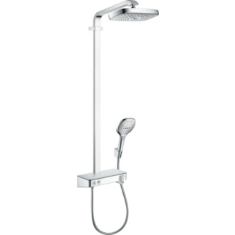 Sprchový systém Hansgrohe Raindance Select E na stenu s termostatickou batériou chróm 27283000