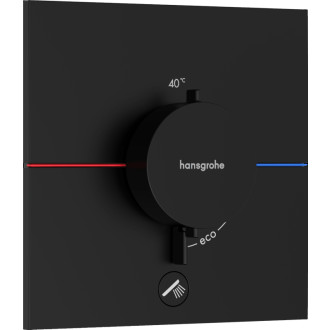 Sprchová batéria Hansgrohe ShowerSelect Comfort E bez podomietkového telesa matná čierna 15575670