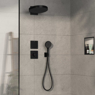 Sprchová batéria Hansgrohe ShowerSelect Comfort E bez podomietkového telesa matná čierna 15575670