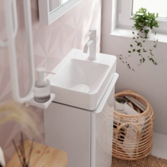 Umývadlová batéria Hansgrohe Tecturis S bez výpuste matná biela 73301700