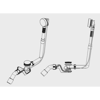 Kaldewei Príslušenstvo vane Water inlet and waste systems 47x20x13 cm 687772340999