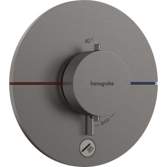 Sprchová batéria Hansgrohe ShowerSelect Comfort S bez podomietkového telesa kartáčovaný čierny chróm 15562340
