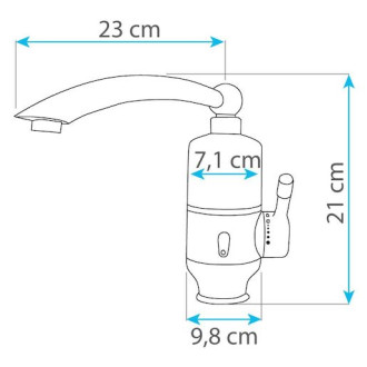 Drezová batéria Homelife Termo Quick s elektrickým ohrevom vody biela HY30-05