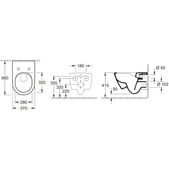 Wc závesné Villeroy &amp; Boch Subway 2.0 5614R0T2
